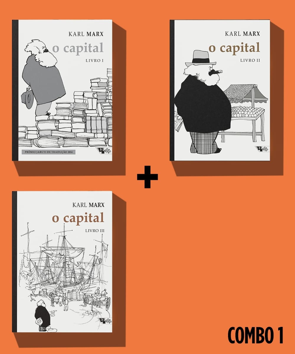Combo O Capital (os três volumes) + O Essencial de Marx e Engels